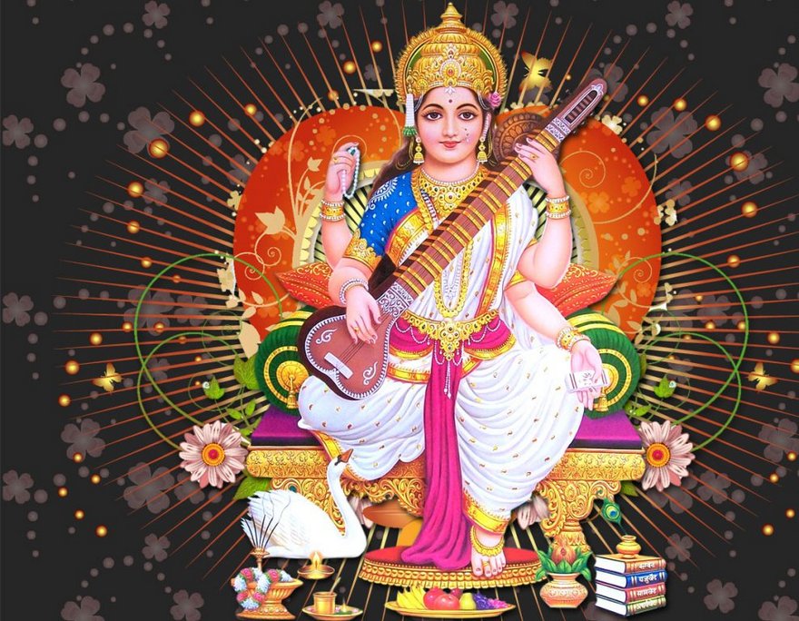 9 days of Navratri - Goddess Saraswathi