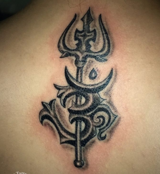 Shiva Tattoo- Om Trishul